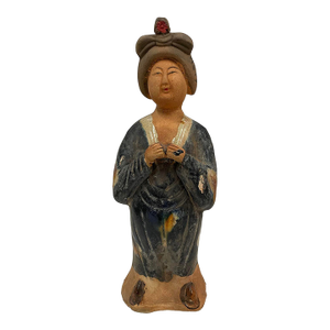 Vintage Chinese Tang Tri-Colored Glazed Tomb Ceramic Statue
