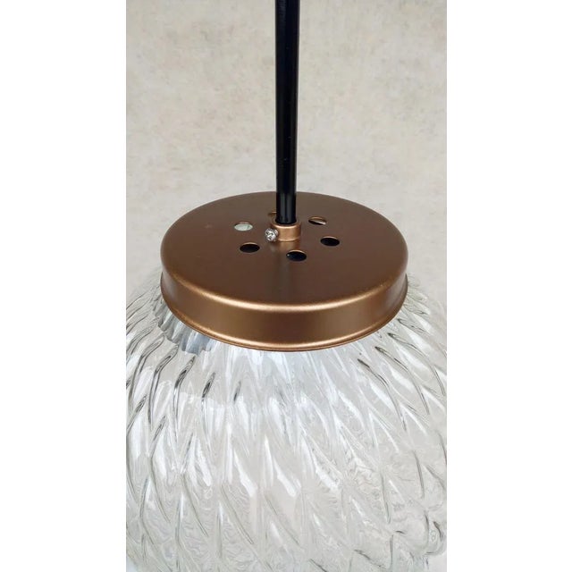 Black Vintage Chandelier, 1980s For Sale - Image 8 of 11