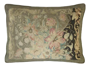 Early 18th Century Antique French Aubusson Tapestry Pillow