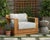 Wood Imperial Grove Outdoor Solid Teak Wood Armchair For Sale - Image 7 of 13