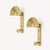 Postmodern brass wall coat hanger, model SE 314, designed by Ettore Sottsass in 1985 and made by Valli & Valleys in Italy....