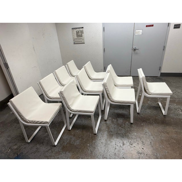 Mario Ruiz for Gandia Blasco Indoor/Outdoor Dining Chairs, Set of Ten For Sale - Image 4 of 12