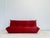 Manufacturer: Ligne Roset Designer: Michel Ducaroy Model: Togo Color: Red Dimensions: 3-seater sofa: 174 cm length x 102...