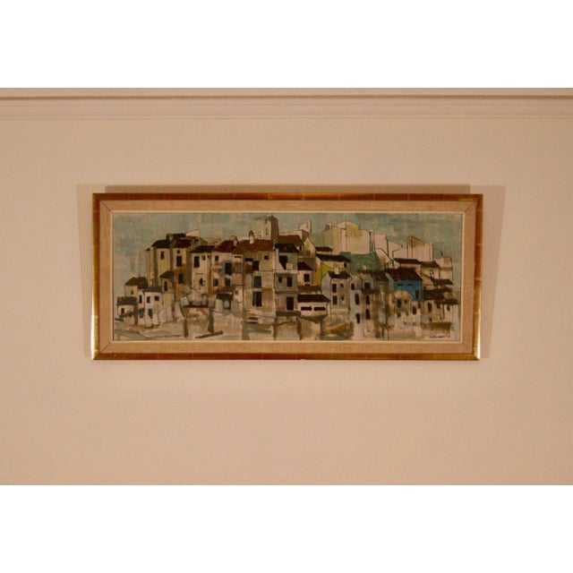 Mid-Century Modern Harry Wichmann, City View, 1957, Oil on Canvas, Framed For Sale - Image 3 of 18