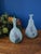Ceramic Vintage Asian Hand Painted Celadon Vases For Sale - Image 7 of 13
