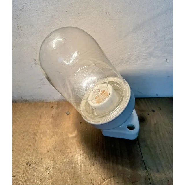 Vintage White Porcelain Wall Light, 1960s For Sale - Image 11 of 13