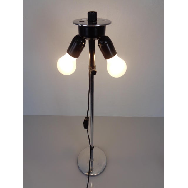 Chrome-Plated Plastic Table Lamp, Italy, 1960s For Sale - Image 11 of 18