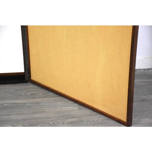 Mid Century Walnut Whiteboard For Sale - Image 11 of 12