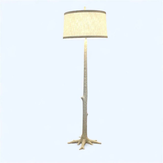 Vintage Frederick Cooper Style Faux Bois Iron Floor Lamp For Sale In Philadelphia - Image 6 of 11