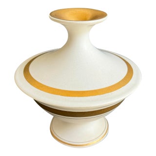 Mid Century Modern Hyalyn Covered Dish Atomic Vintage Ceramic Candy Dish For Sale