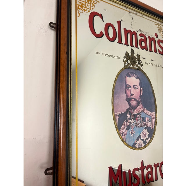 Mid-Century Colman's Mustard Advertising Pub Mirror, 1950s For Sale - Image 18 of 18
