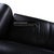Animal Skin Sumo Leather Two-Seater Black Sofa by Brühl For Sale - Image 7 of 13