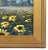 Original sunflower landscape Impressionist oil painting on artist’s canvas panel by listed artist William Hawkins. Hawkins...