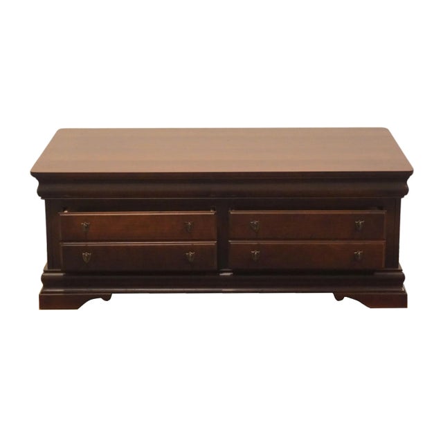 Bassett Furniture Cherry Contemporary Traditional 47" Accent Storage ...