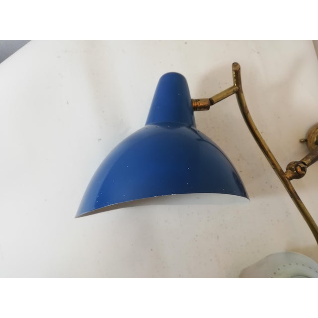 Mid-Century Modern Two-Cone Wall Lamp by Oscar Torlasco for Lumen, Italy, 1950s For Sale - Image 3 of 13