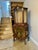Superb quality antique Victorian French kingwood display cabinet, having a serpentine shaped glazed top with quality...