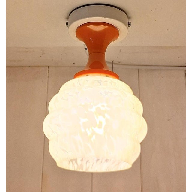 Beige Vintage Ceiling Lamp by Richard Essig, 1970s For Sale - Image 8 of 9