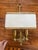 Italian Brass Two-Light Wall Sconces With Original Ivory Shades - Pair For Sale - Image 15 of 15