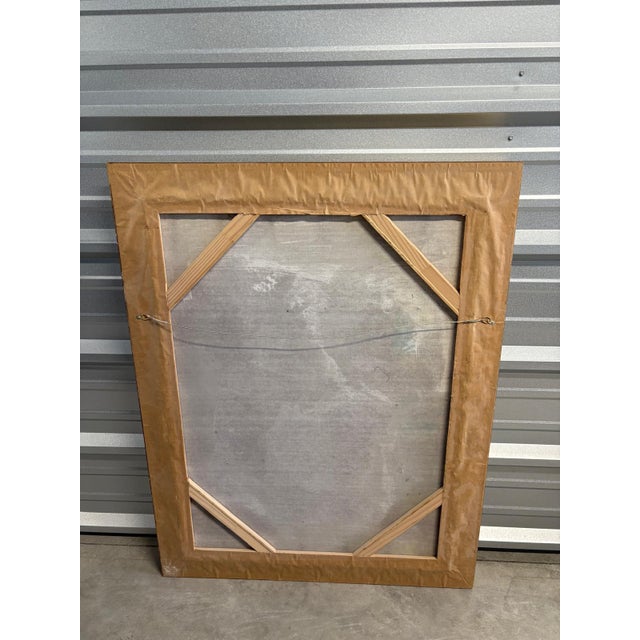 Abstract Signed, Framed, Original Oil Painting by “Medha” For Sale - Image 3 of 4