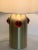 Metal Contemporary Red Studs Murano Glass Table Lamp For Sale - Image 7 of 13