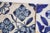 17th Century 17th Century Portuguese Blue & White Floral Set of Two Tiles For Sale - Image 5 of 9