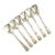 Metal Art Deco Brass Ice Cream Spoons, 1950s, Set of 6 For Sale - Image 7 of 7