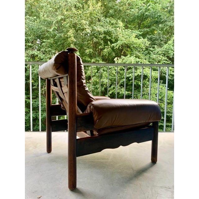 Brutalist Lounge Chair in the style of Sergio Rodrigues, 1960s For Sale - Image 4 of 13