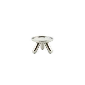 Small Gambino Ceramic Riser in Platinum by Aldo Cibic for Paola C.