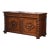 19th Century French Louis XIII Carved Oak Buffet With Parquetry Top For Sale