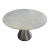 West Elm Silhouette Pedestal Marble Dining Table. For Sale