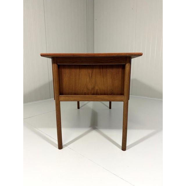 Teak Freestanding Desk by Gunnar Nielsen Tibergaard for Tibergaard, Denmark, 1960s For Sale - Image 9 of 15