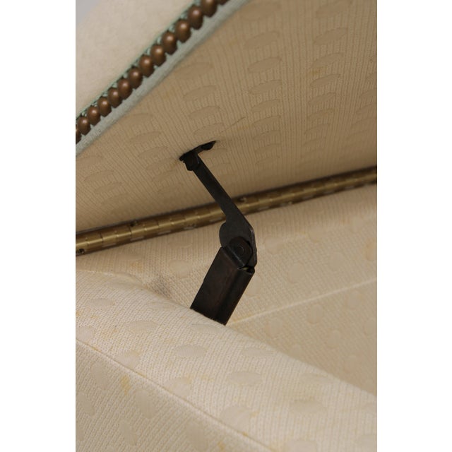 Large White Upholstered Flip Top Ottoman or Chest For Sale In Philadelphia - Image 6 of 15