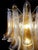 Vintage Italian Murano Chandelier with 41 Glass Amber Petals, 1990s For Sale - Image 9 of 17