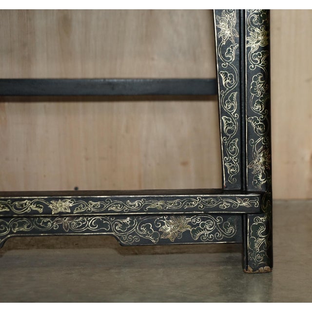 Chinese Ming Style Lacquered & Painted Armchair, 1900s For Sale - Image 10 of 18