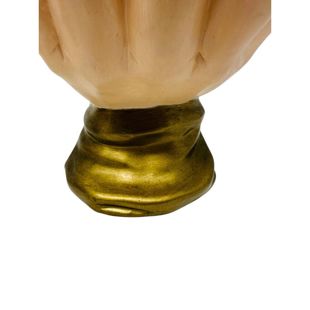 Pristine 10” Scioto Ceramics Anatomical ‘Orans’ Prayer Hands - A Pair - Circa 1977 For Sale - Image 10 of 11