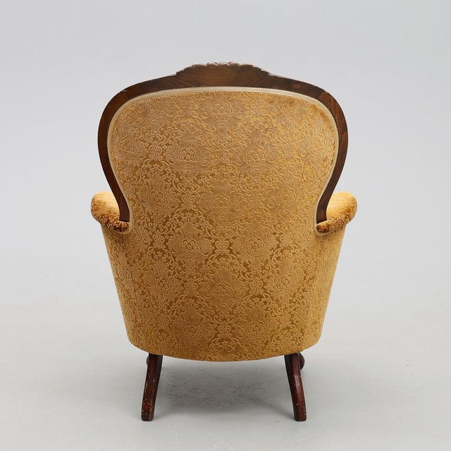 Rococo-Style Sofa and Chair in Plush, 1930s, Set of 2 For Sale - Image 9 of 11