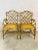 Brown Midcentury Italian Rattan Arm Chairs, a Pair For Sale - Image 8 of 10