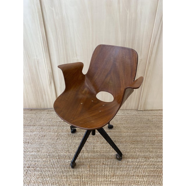 Medea Office Chair by Vittorio Nobili for Fratelli Tagliabue, Italy, 1950s For Sale - Image 6 of 10