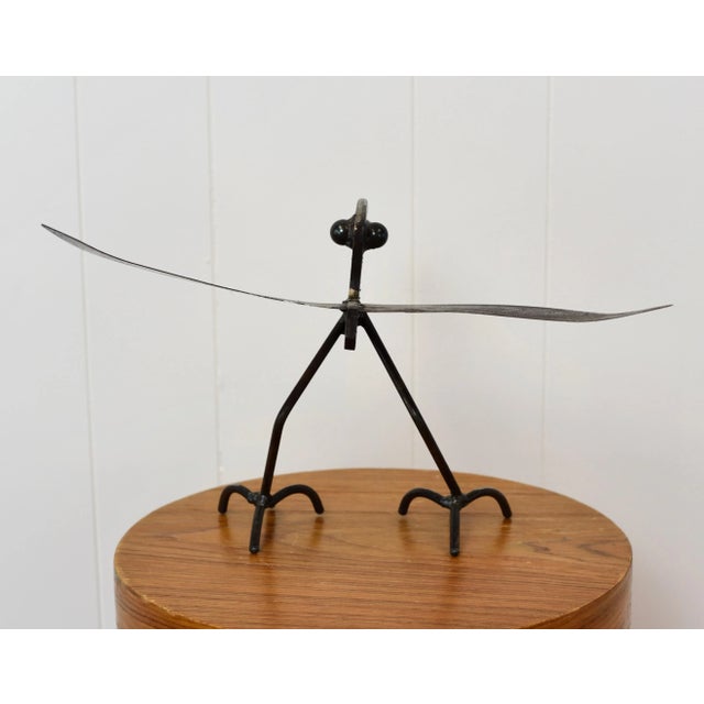 Mid Century Steel Brutalist Bird Table Sculpture For Sale In Tampa - Image 6 of 12