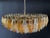 1990s Amber & Clear Poliedri Murano Glass Ceiling Light, 1990s For Sale - Image 5 of 18