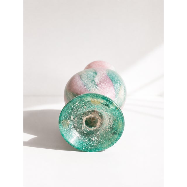 Murano Scavo Sommerso Glass Amphora Vase from Vetri Murano, 1980s For Sale - Image 6 of 7