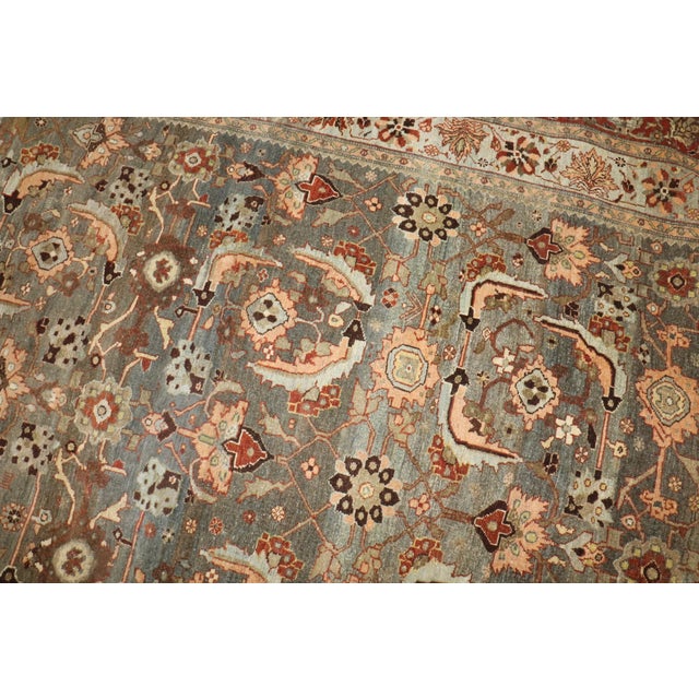 American Zabihi Collection Antique Persian Oversize Bidjar Rug For Sale - Image 3 of 9