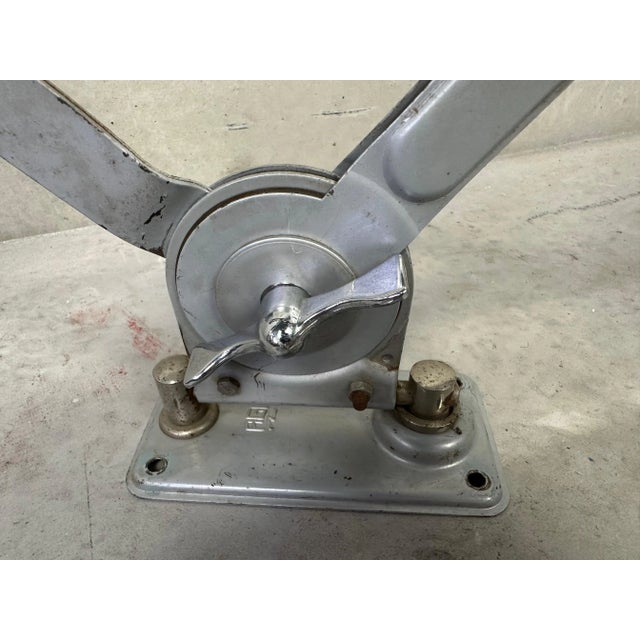 Vintage Industrial Scissor Lamp For Sale - Image 9 of 10