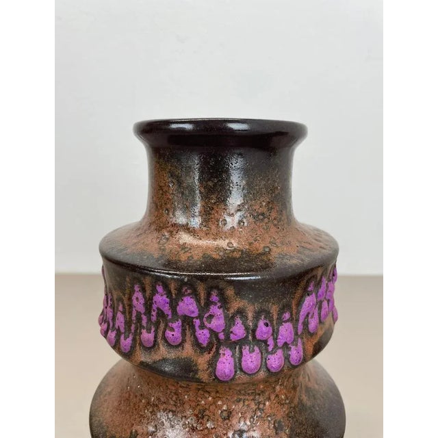 WGP Pink Orange Ceramic Fat Lava Vases from Scheurich, Germany, 1970s, Set of 2 For Sale - Image 10 of 18