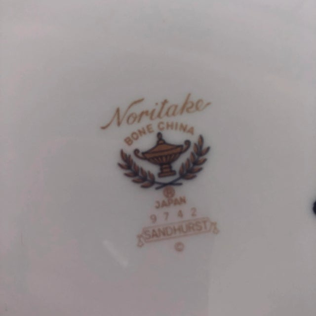 French Provincial Vintage Noritake Bone China "Sandhurst " Pattern Salad Plate For Sale - Image 3 of 4
