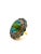 Bochic “Capri” Vintage Blue Topaz, Tanzanite & Diamond Ring Set In 18K Gold & Silver For Sale In New York - Image 6 of 11