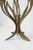 Metal Vintage Brass Floral Candelabra For Sale - Image 7 of 9