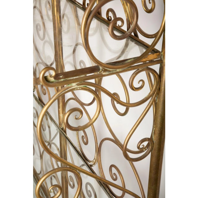 Ornate 19th-Century Italian Brass Baker's Rack For Sale - Image 4 of 12