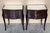 1960s Early 20th Century Italian Art Deco Bedside Tables in Mahogany, 1960, Set of 2 For Sale - Image 5 of 14