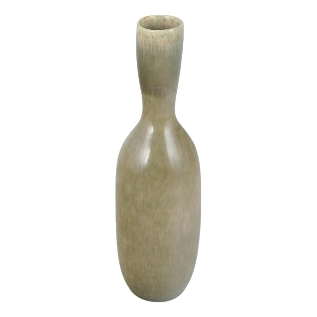 Ceramic Vase with Hares-Fur Glaze by John Andersson for Höganäs, 1970s For Sale